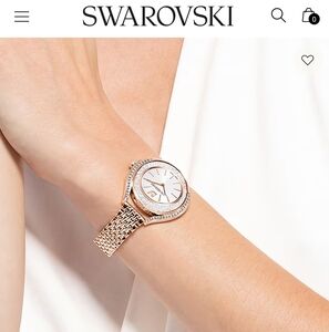 Swarovski Crystalline Aura Watch Rose Gold Tone